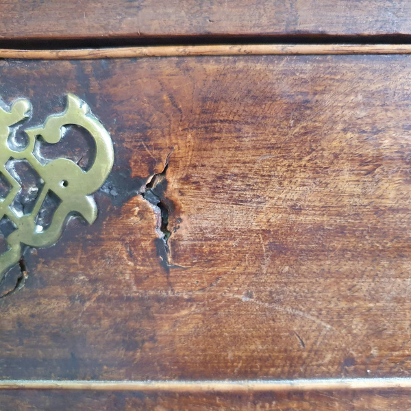 Antique solid wood side table