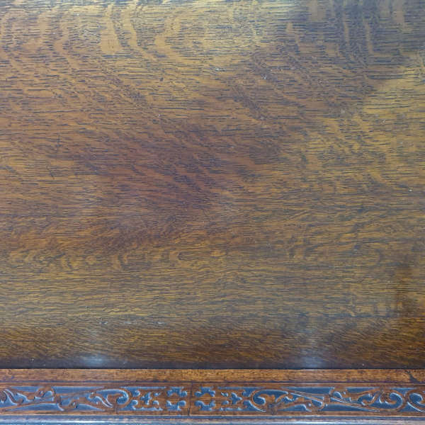 Antique solid wood side table