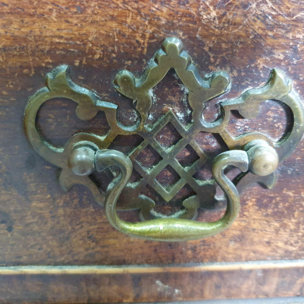 Antique solid wood side table