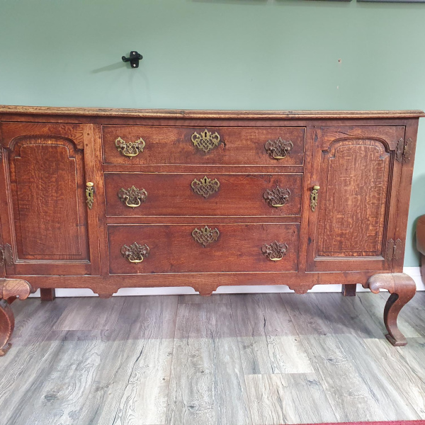 Antique solid wood side table