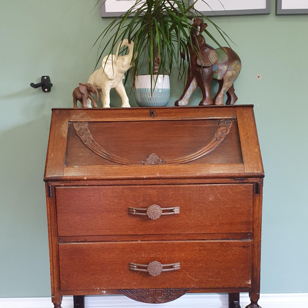 Solid Wood Antique Bureau