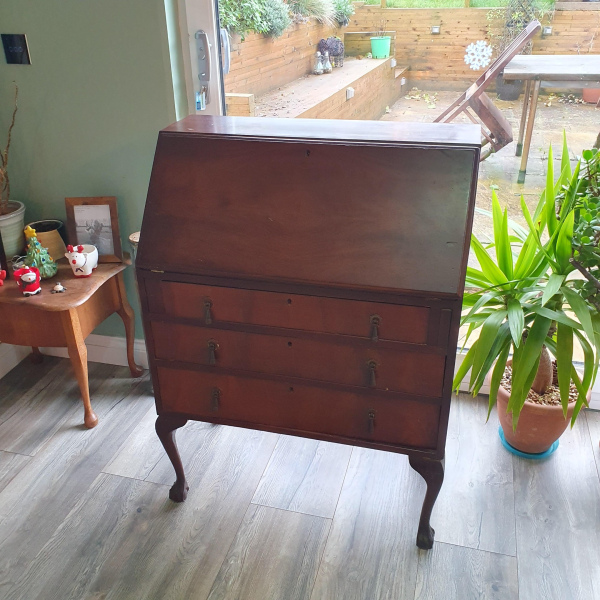 Vintage, Antique Solid wood Bureau, desk, work station